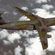 A Lockheed C-5A Galaxy in “Europe 1" camouflage circa 1980. Originally, all C-5s were painted white over grey. (US Air Force)